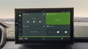 Multimedijski sistem Media Nav Live v vozilu Dacia  na 25,4 cm (10'') zaslonu.