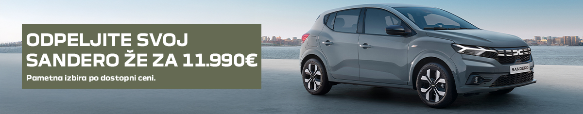 Na sliki je prikazano vozilo Dacia Sandero 